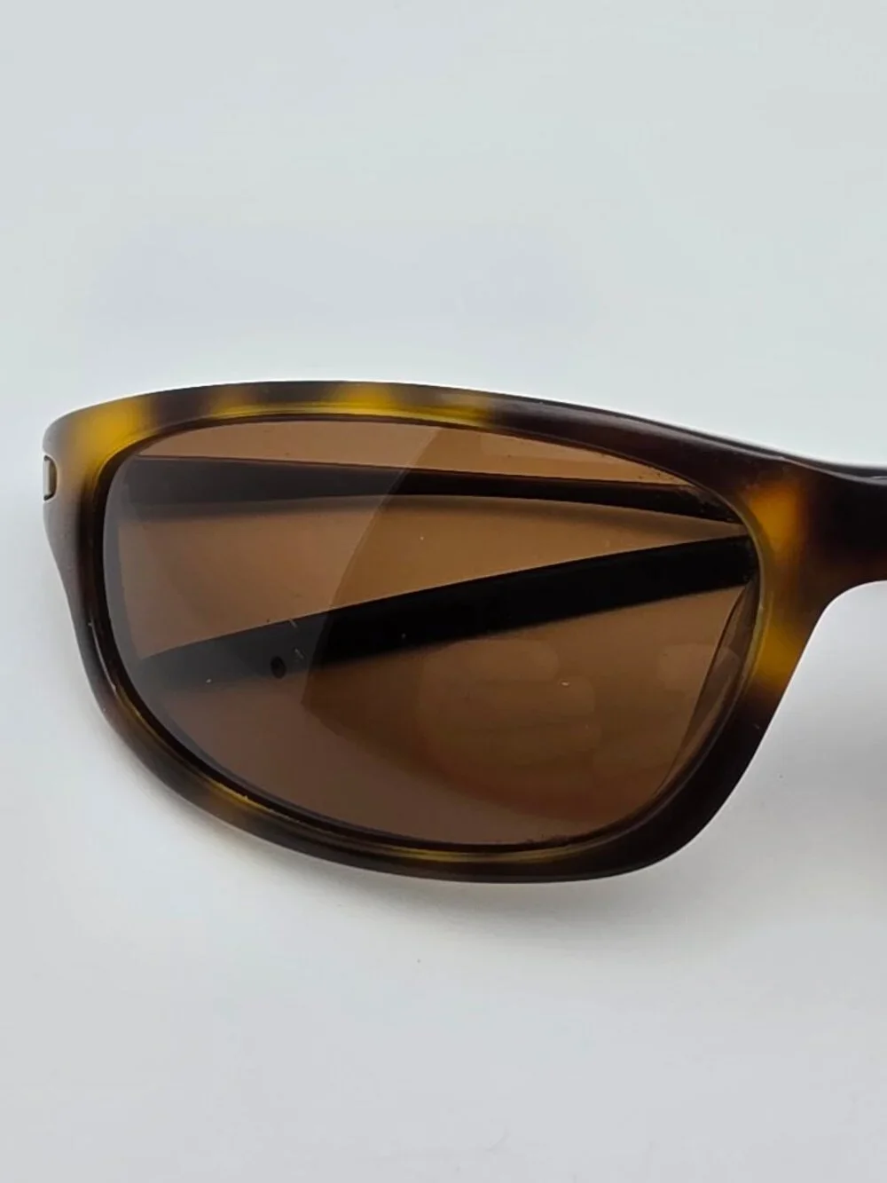 Eddie Bauer Sports Tortoise Bronze Frame Polarized Brown Lens Sunglasses w/ Case